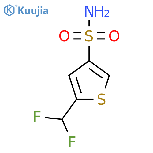 5-(Difluoromethyl)thiophene-3-sulfonamide structure