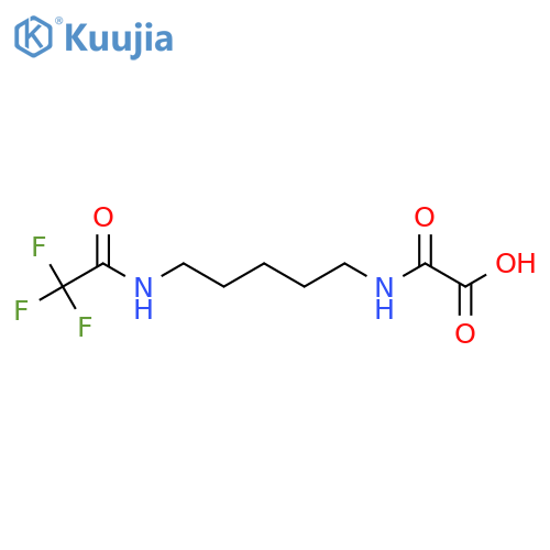 {[5-(2,2,2-Trifluoroacetamido)pentyl]carbamoyl}formic acid structure