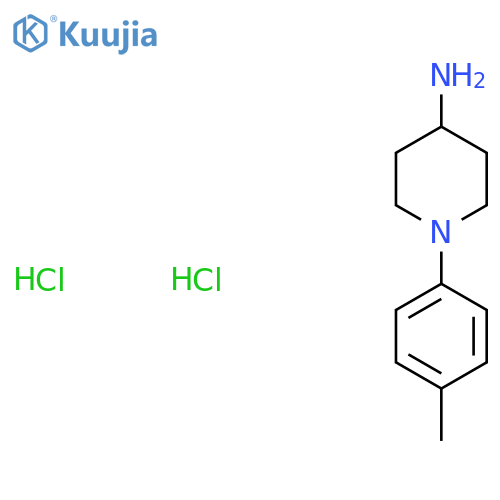 1-(4-Methylphenyl)piperidin-4-amine dihydrochloride structure