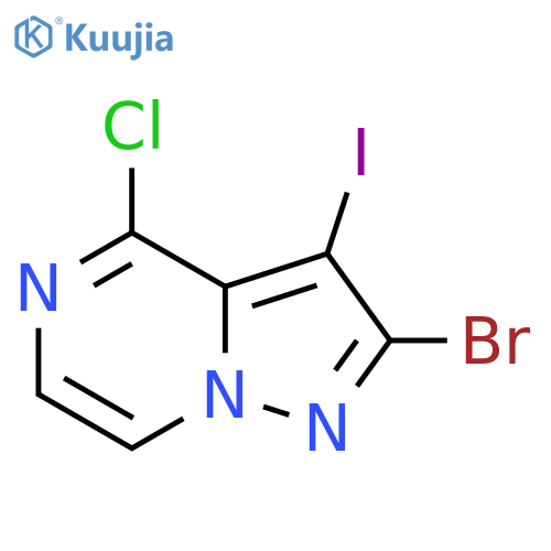 2-Bromo-4-chloro-3-iodopyrazolo[1,5-a]pyrazine structure