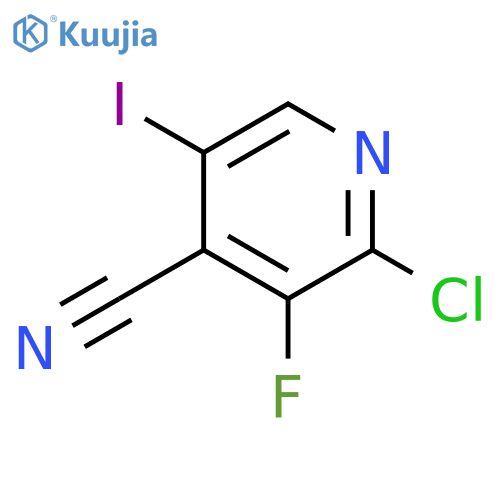 2-Chloro-3-fluoro-5-iodo-4-pyridinecarbonitrile structure