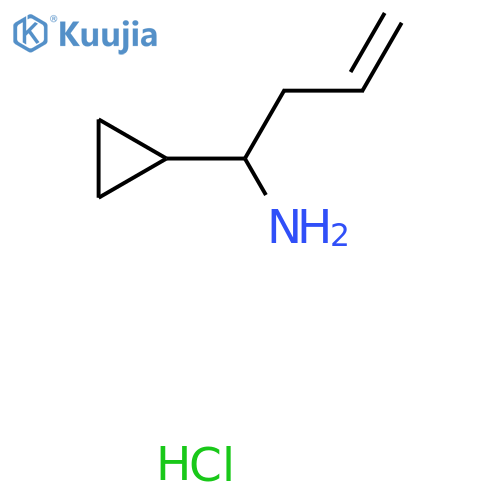 1-Cyclopropylbut-3-en-1-amine hydrochloride structure