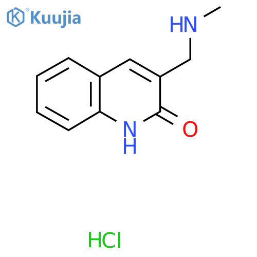 3-[(Methylamino)methyl]quinolin-2-ol hydrochloride structure