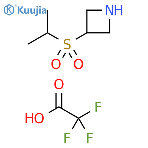 Azetidine, 3-[(1-methylethyl)sulfonyl]-, 2,2,2-trifluoroacetate (1:1) structure