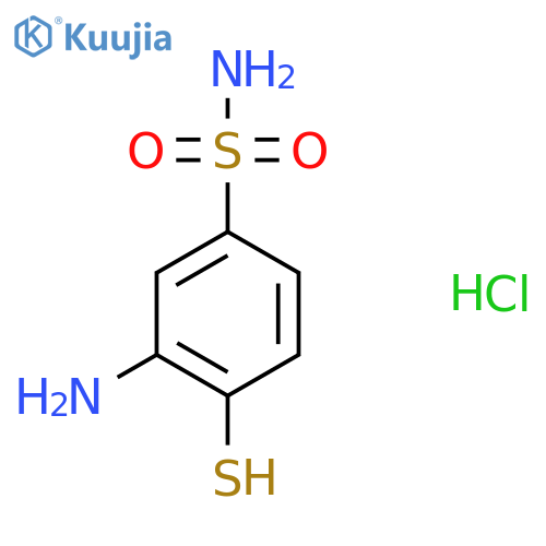 3-Amino-4-sulfanylbenzene-1-sulfonamide hydrochloride structure