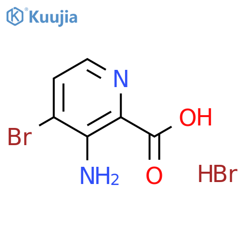 3-Amino-4-bromo-pyridine-2-carboxylic acid hydrobromide structure