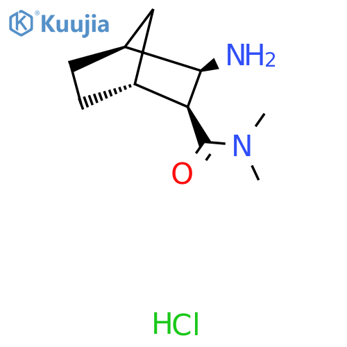 rac-(1R,2S,3R,4S)-3-amino-N,N-dimethylbicyclo[2.2.1]heptane-2-carboxamide hydrochloride structure
