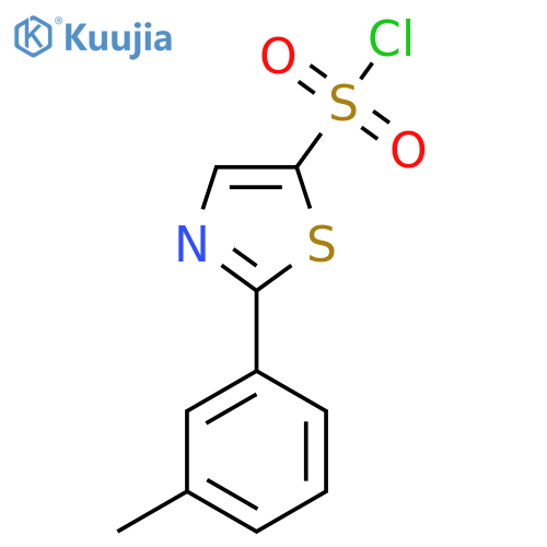 2-(3-Methylphenyl)-1,3-thiazole-5-sulfonyl chloride structure