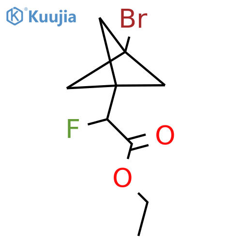 Ethyl 2-{3-bromobicyclo[1.1.1]pentan-1-yl}-2-fluoroacetate structure