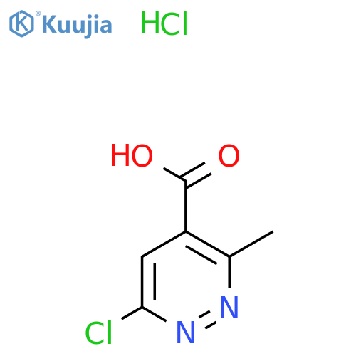 6-Chloro-3-methylpyridazine-4-carboxylic acid hydrochloride structure