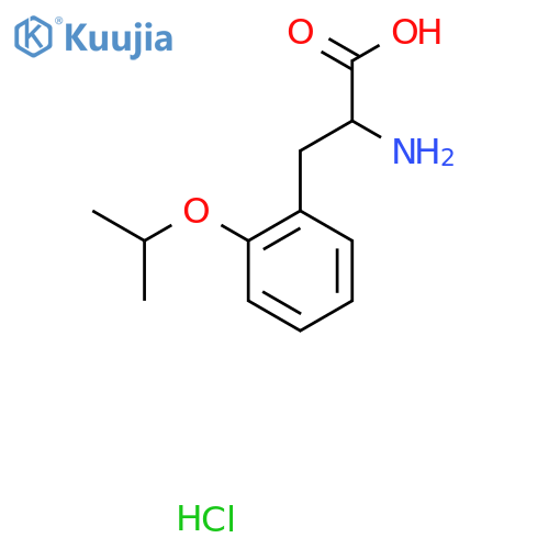 2-Amino-3-[2-(propan-2-yloxy)phenyl]propanoic acid hydrochloride structure