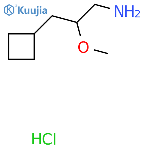 Cyclobutanepropanamine, β-methoxy-, hydrochloride (1:1) structure