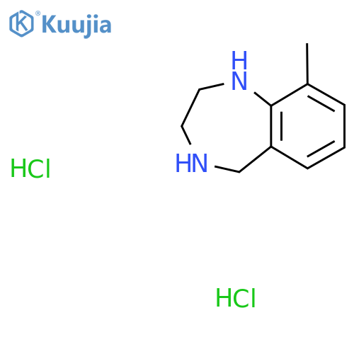 9-methyl-2,3,4,5-tetrahydro-1H-1,4-benzodiazepine dihydrochloride structure
