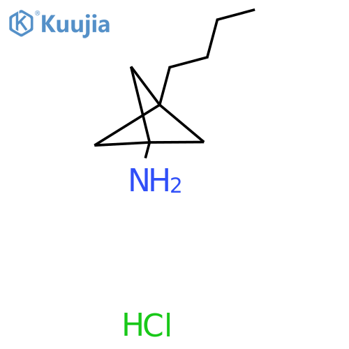 3-Butylbicyclo[1.1.1]pentan-1-amine hydrochloride structure