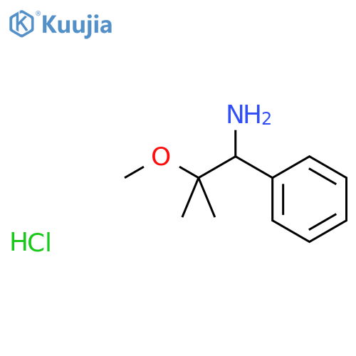 2-Methoxy-2-methyl-1-phenylpropan-1-amine hydrochloride structure