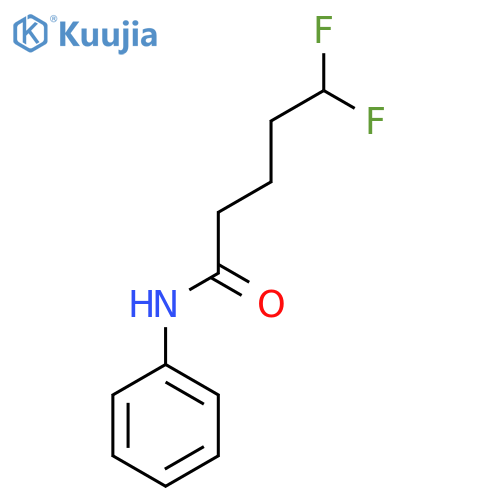5,5-difluoro-N-phenylpentanamide structure