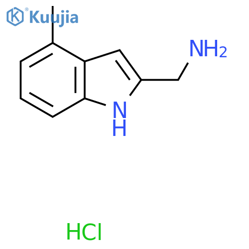 1-(4-methyl-1H-indol-2-yl)methanamine hydrochloride structure