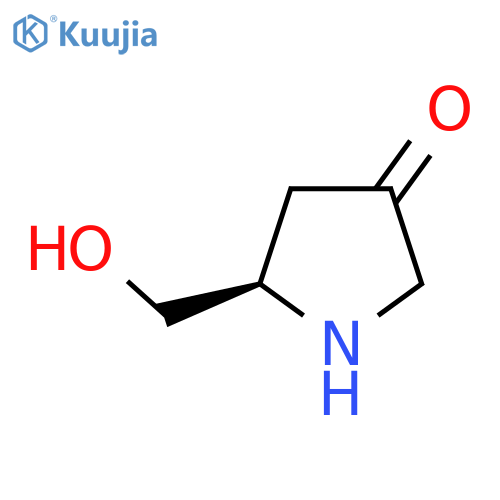 (5R)-5-(hydroxymethyl)pyrrolidin-3-one structure