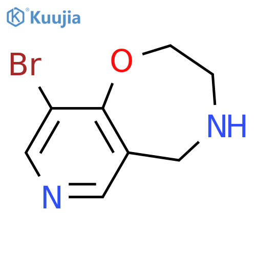 9-bromo-2H,3H,4H,5H-pyrido[3,4-f][1,4]oxazepine structure