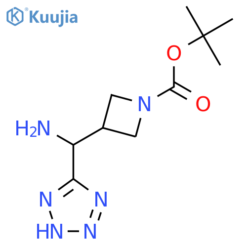 tert-butyl 3-[amino(2H-1,2,3,4-tetrazol-5-yl)methyl]azetidine-1-carboxylate structure
