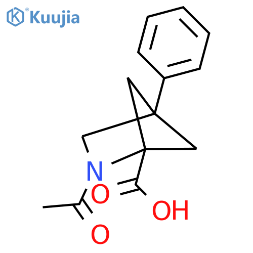 2-Acetyl-4-phenyl-2-azabicyclo[2.1.1]hexane-1-carboxylic acid structure