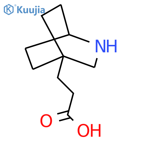 3-{2-Azabicyclo[2.2.2]octan-4-yl}propanoic acid structure