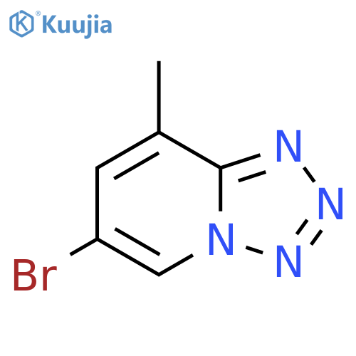 6-bromo-8-methyl-1,2,3,4tetrazolo1,5-apyridine structure