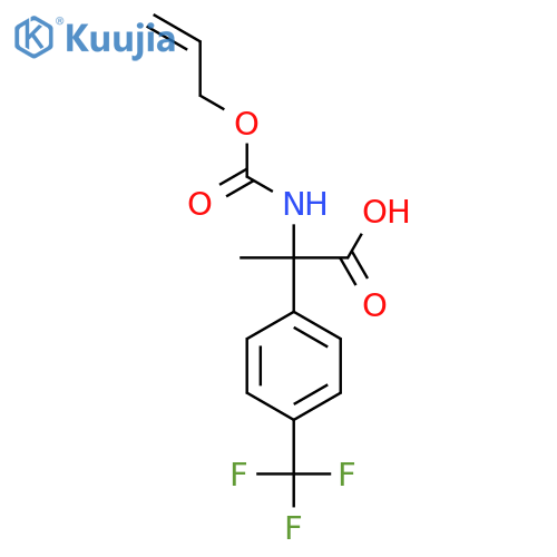 2-{[(Prop-2-en-1-yloxy)carbonyl]amino}-2-[4-(trifluoromethyl)phenyl]propanoic acid structure
