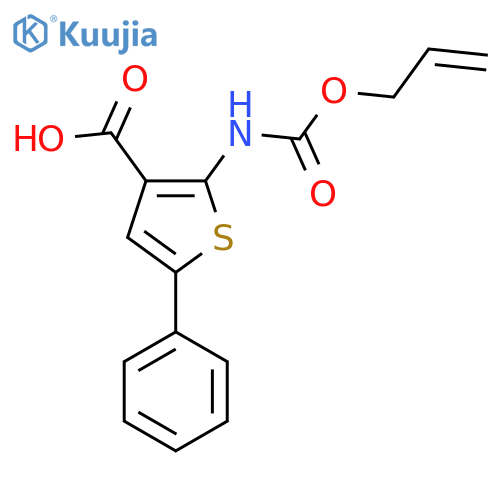 5-Phenyl-2-{[(prop-2-en-1-yloxy)carbonyl]amino}thiophene-3-carboxylic acid structure