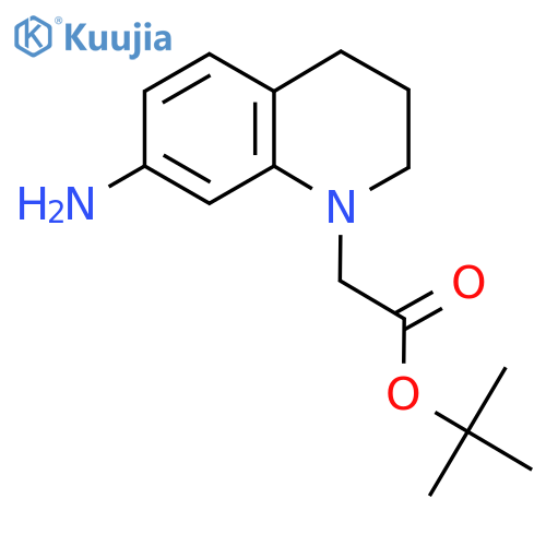 Tert-butyl 2-(7-amino-1,2,3,4-tetrahydroquinolin-1-yl)acetate structure
