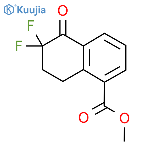 Methyl 6,6-difluoro-5-oxo-5,6,7,8-tetrahydronaphthalene-1-carboxylate structure