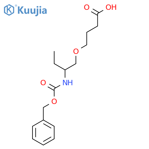 4-(2-{(benzyloxy)carbonylamino}butoxy)butanoic acid structure