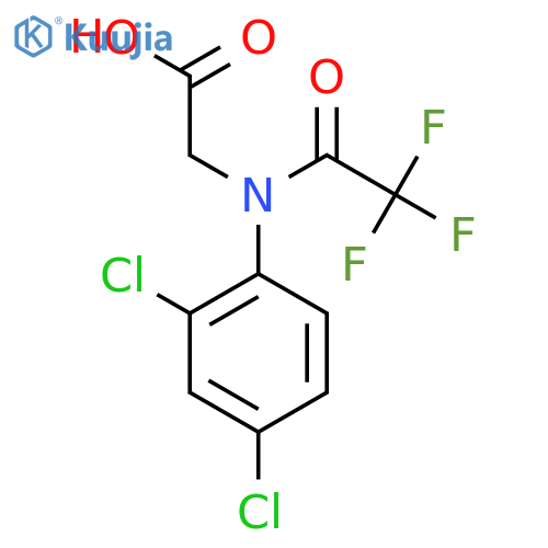 2-[N-(2,4-dichlorophenyl)-2,2,2-trifluoroacetamido]acetic acid structure