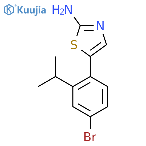 5-(4-Bromo-2-isopropylphenyl)thiazol-2-amine structure