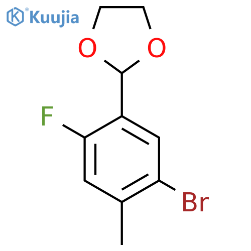 2-(5-Bromo-2-fluoro-4-methylphenyl)-1,3-dioxolane structure
