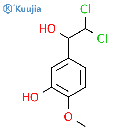 5-(2,2-Dichloro-1-hydroxyethyl)-2-methoxyphenol structure