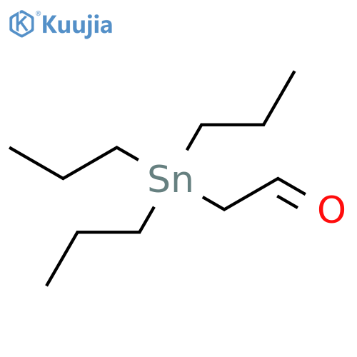 Acetaldehyde, 2-(tripropylstannyl)- structure