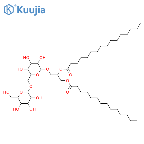 Glycerol 1,2-dialkanoates; Glycerol 1-tetradecanoate 2-hexadecanoate, 3-O-[β-D-Glucopyranosyl-(1→6)-β-D-glucopyranoside] structure