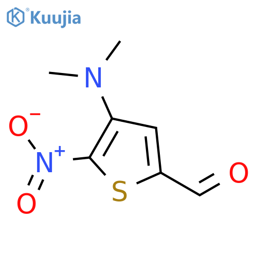 2-Thiophenecarboxaldehyde, 4-(dimethylamino)-5-nitro- structure