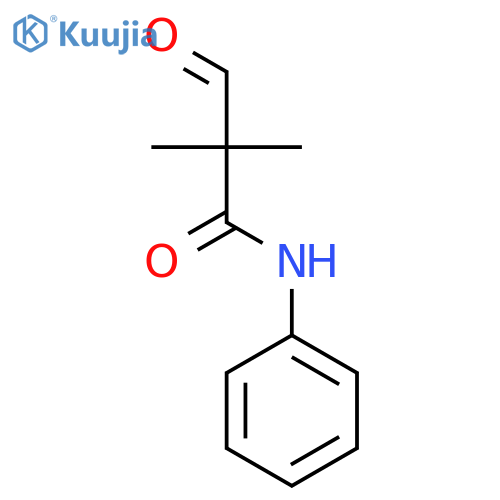 2,2-dimethyl-3-oxo-N-phenylpropanamide structure