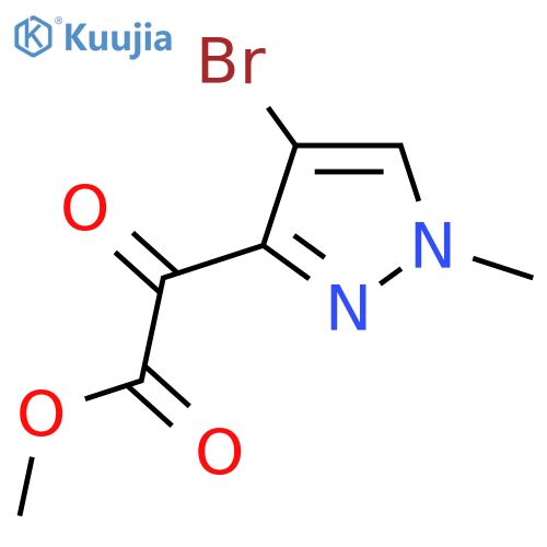 methyl 2-(4-bromo-1-methyl-1H-pyrazol-3-yl)-2-oxoacetate structure