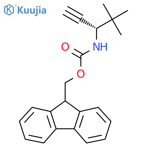 (9H-fluoren-9-yl)methyl N-[(3S)-4,4-dimethylpent-1-yn-3-yl]carbamate structure