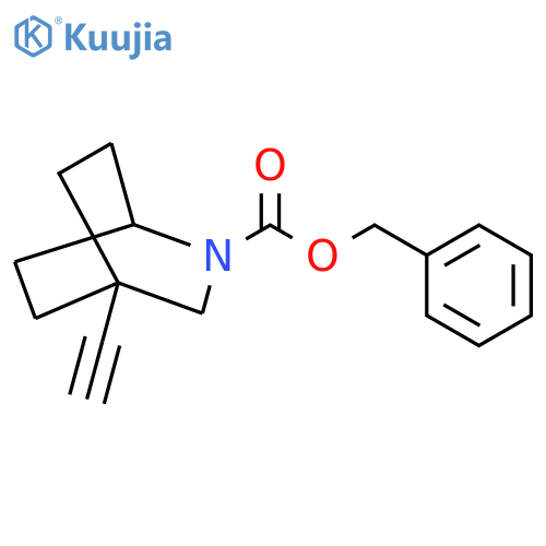 Benzyl 4-ethynyl-2-azabicyclo[2.2.2]octane-2-carboxylate structure