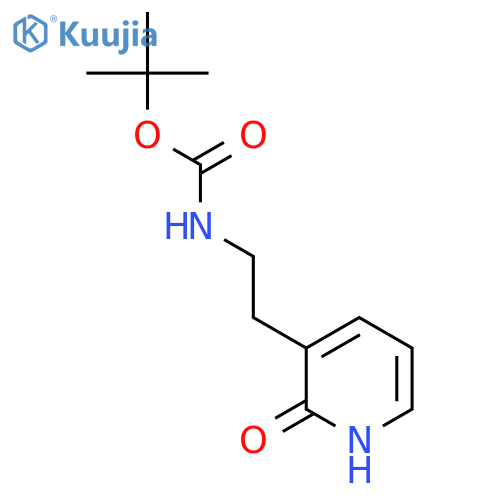 tert-butyl N-[2-(2-hydroxypyridin-3-yl)ethyl]carbamate structure
