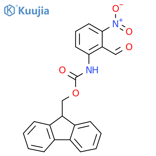(9H-fluoren-9-yl)methyl N-(2-formyl-3-nitrophenyl)carbamate structure