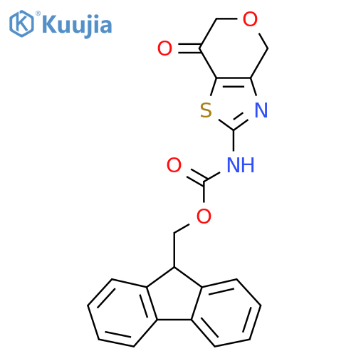 (9H-fluoren-9-yl)methyl N-{7-oxo-4H,6H,7H-pyrano[3,4-d][1,3]thiazol-2-yl}carbamate structure