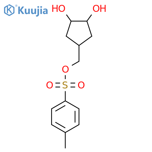 (3,4-Dihydroxycyclopentyl)methyl 4-methylbenzene-1-sulfonate structure