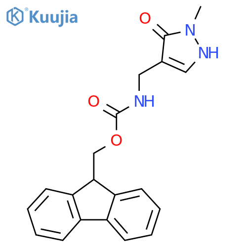 (9H-fluoren-9-yl)methyl N-[(5-hydroxy-1-methyl-1H-pyrazol-4-yl)methyl]carbamate structure