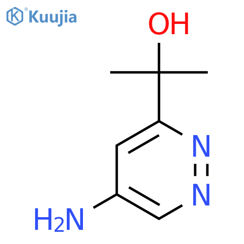 2-(5-Aminopyridazin-3-yl)propan-2-ol structure