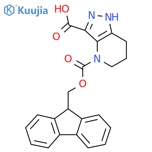 4-{(9H-fluoren-9-yl)methoxycarbonyl}-1H,4H,5H,6H,7H-pyrazolo4,3-bpyridine-3-carboxylic acid structure